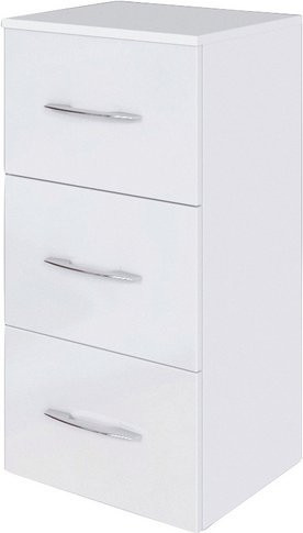 HELD MÖBEL Auszugsunterschrank Florida in Weiss mit Soft-Close-Türen und internen Schubladen, B/T/H: 40 x 35 x 79 cm - Bild 1