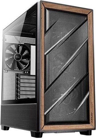 Antec Flux Midi Tower Gaming PC Gehäuse ATX, schwarz - Bild 1