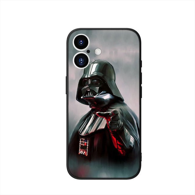 Samsung Galaxy Schutzhülle mit Star Wars Motiv in Schwarz für verschiedene Modelle wie S25 S24 S23 S22 Ultra Plus FE und A-Serie - Bild 1