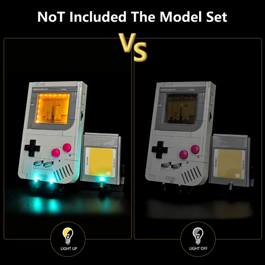 BRIXSPARK LED-Beleuchtungsset, USB-DIY-Lichtset für Game Boy MOC-Bausteine - Bild 2