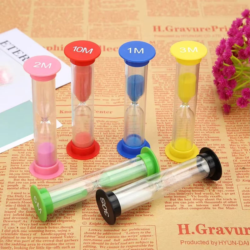 Bunte Sanduhr aus Glas als dekorativer Timer für Kinder und Wohnkultur in verschiedenen Zeitintervallen - Bild 2