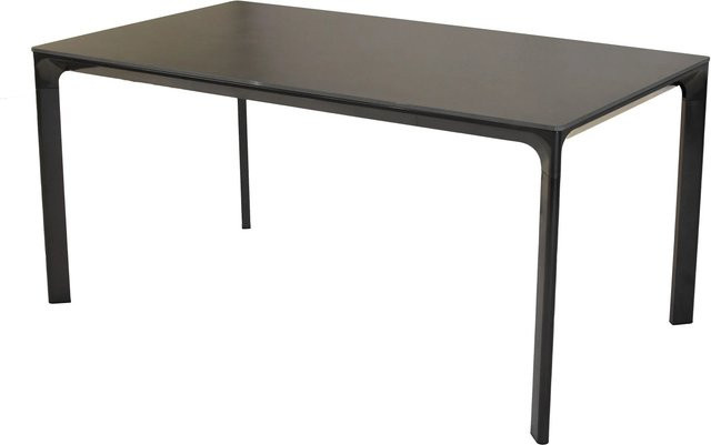 Merxx Gartentisch aus Stahl und Glas in modernem Design, rechteckig, B/T: 90 x 75 cm - Bild 1