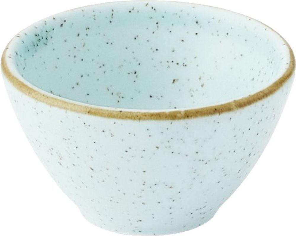 Churchill Dipschale Stonecast Duck Egg aus Keramik in Hellblau und Braun, Ø 6,9 cm x H 4 cm, 12er Pack - Bild 1