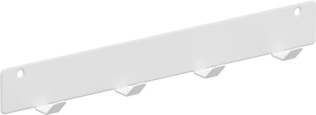 Vauth-Sagel Add Hook Hakenleiste mit 4 Haken aus Stahl in Weiß, Breite: 32,7 cm - Bild 1