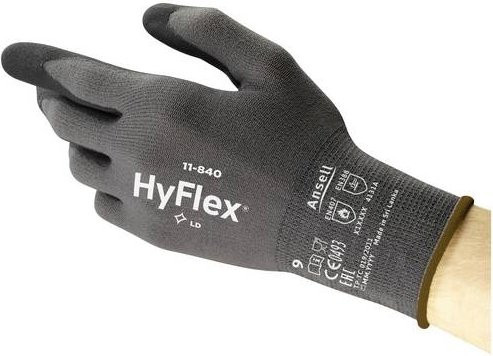 Ansell HyFlex Arbeitshandschuh aus Nylon und Spandex in Grau mit Nitrilbeschichtung nach EN 388, EN 420 und EN 407 - Bild 1