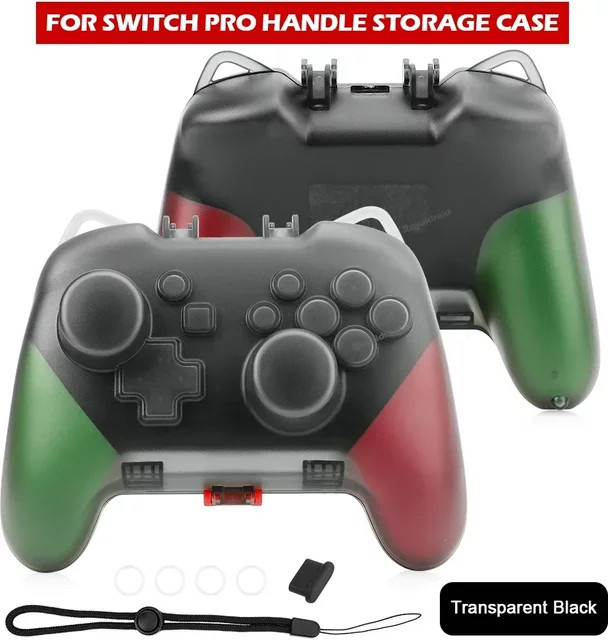 HeroAngel Transparente Schutzhülle für Nintendo Switch Pro Controller mit Ladeöffnung - Bild 1