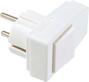 Bachmann Schutzkontakt-Stecker in Weiß mit abgeschrägtem Winkel 911.271 - Bild 1