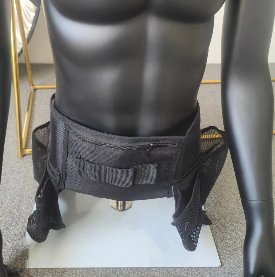 Multifunktionales Werkzeugset für Servicepersonal mit atmungsaktiver Gürteltasche zur Wartung und Reinigung, Schwarz, B/T/H: 125,0 x 25,0 x 0 cm - Bild 2