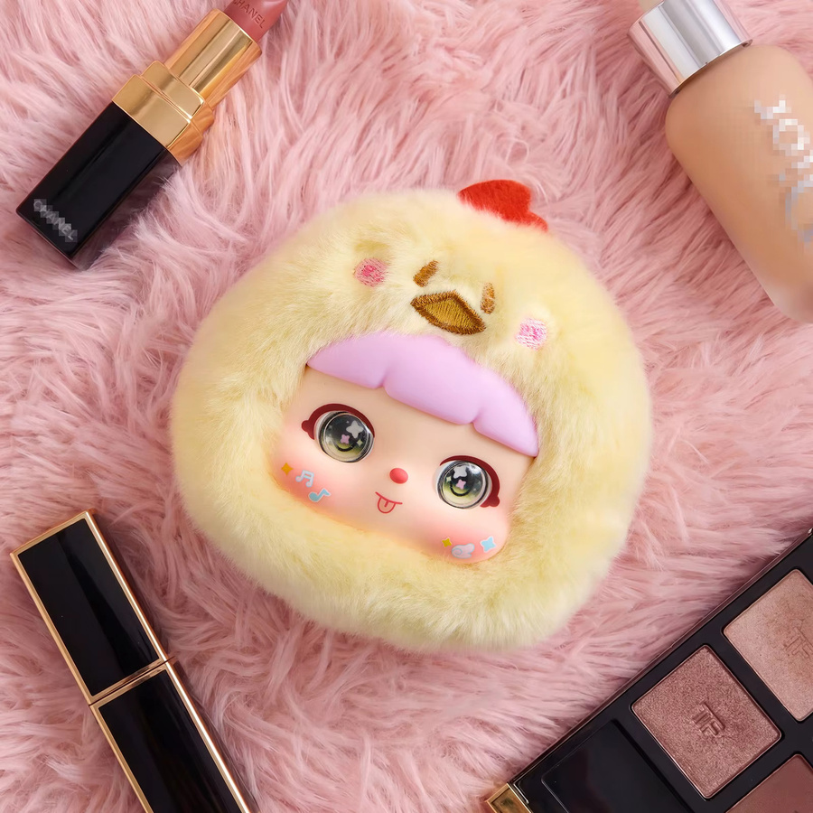 52TOYS Samuel Kitten Make-up-Spiegel-Serie, Plüsch-Rucksackanhänger, Einzelfigur - Bild 2