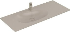 V&B Schrankwaschtisch Antao in Almond Beige mit 1 Waschbecken und verdichtetem Überlauf, Breite: 120 cm, Tiefe: 50 cm - Bild 1