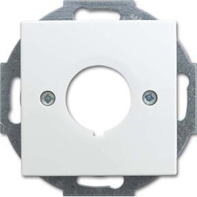 Busch-Jaeger Zentralscheibe alpinws für Datenkommunikation in Weiß 2533-914 - Bild 1