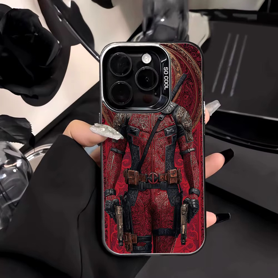 Caynes Luxus Silikon Schutzhülle für iPhone 13 14 15 16 17 Pro Max, Stoßfest und Mattiert, Farbe: Rot - Bild 2