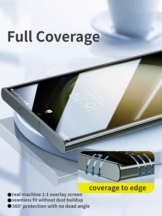 SmartDevil Mikrokristalliner Displayschutz für Samsung S26, S23 Ultra und S22 Ultra, transparent, weicher Film mit vollständiger Abdeckung - Bild 2