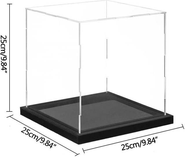 Staubdichte Acryl-Vitrine von Homelight in Transparent für Automodelle und Sammlerstücke, B/T/H: 25 x 25 x 25 cm - Bild 1