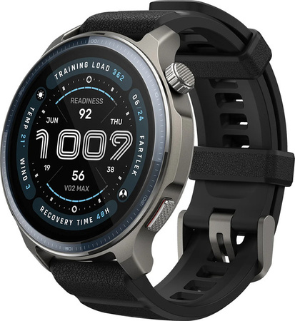 Amazfit Smartwatch, Schwarz, Edelstahl, Silikon, NFC, GPS, Unisex