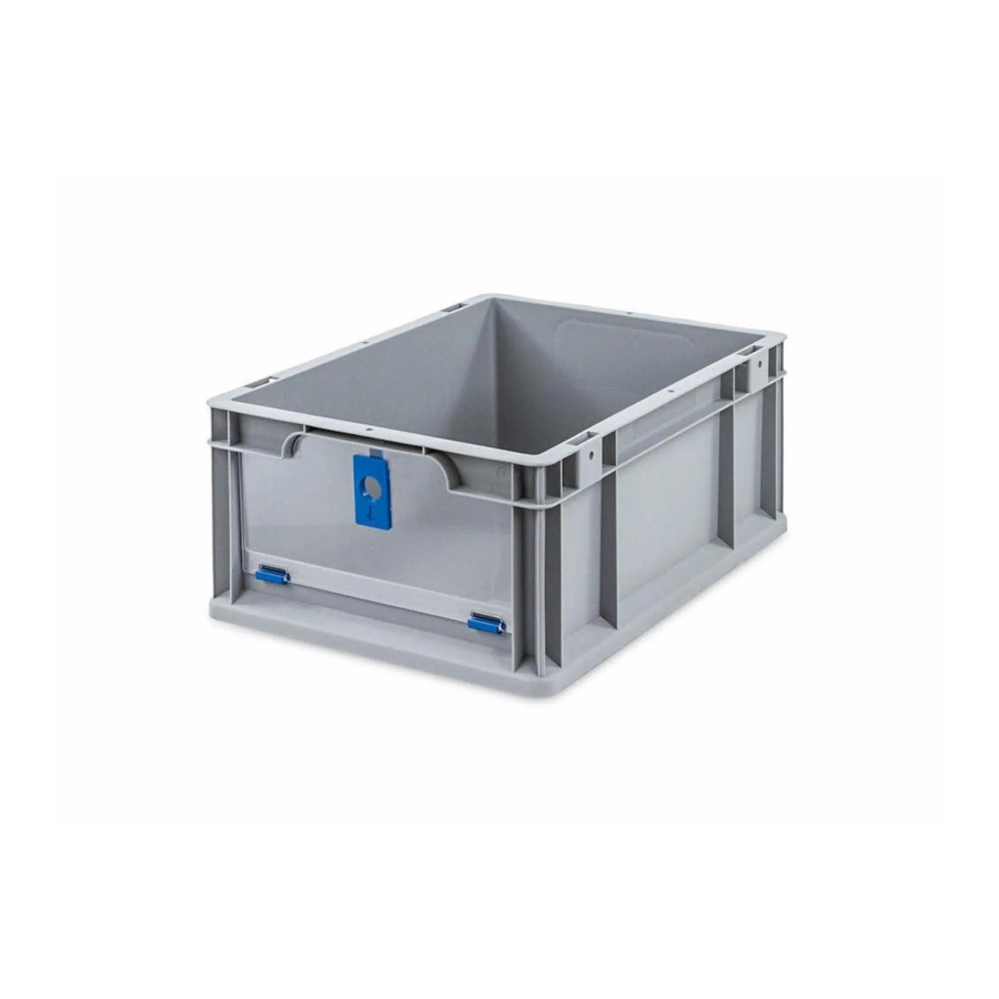 PROREGAL Eurobox NextGen Insight Cover Eurobehälter Transportbox mit verstärkten Wänden, Blau, H x B x T: 17 x 30 x 40 cm, 16 Liter - Bild 2