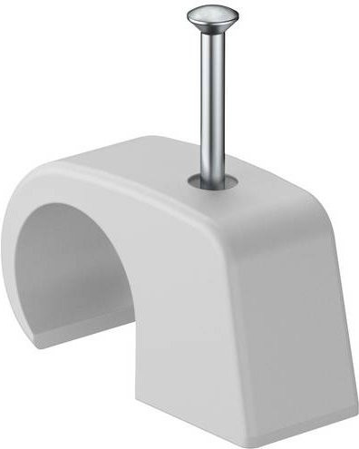 OBO Bettermann Haft-Clip mit Nagel 2028 40 LGR aus Nylon, 100 Stück - Bild 1
