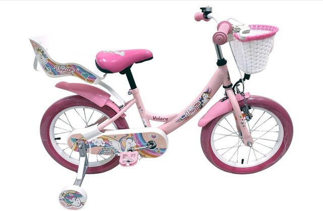 Volare Unicorn Kinderfahrrad, 16 Zoll, rosa - Bild 1