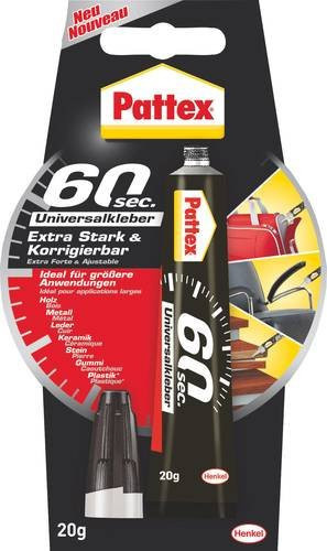 Pattex 60 Sekunden Universalkleber, extrastark, transparent, 20 g - Bild 1