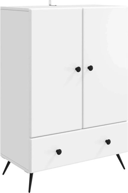vidaXL Sideboard mit Schubladen in Weiß aus Holzwerkstoff, B/T/H: 66 x 34,5 x 95 cm - Bild 1