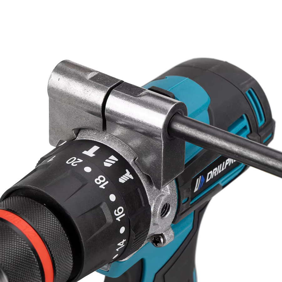 Drillpro Bürstenloser elektrischer Schlagbohrer in Blau mit 650 Nm und 13 mm Bohrfutter, kompatibel mit Makita LXT Akkus - Bild 5