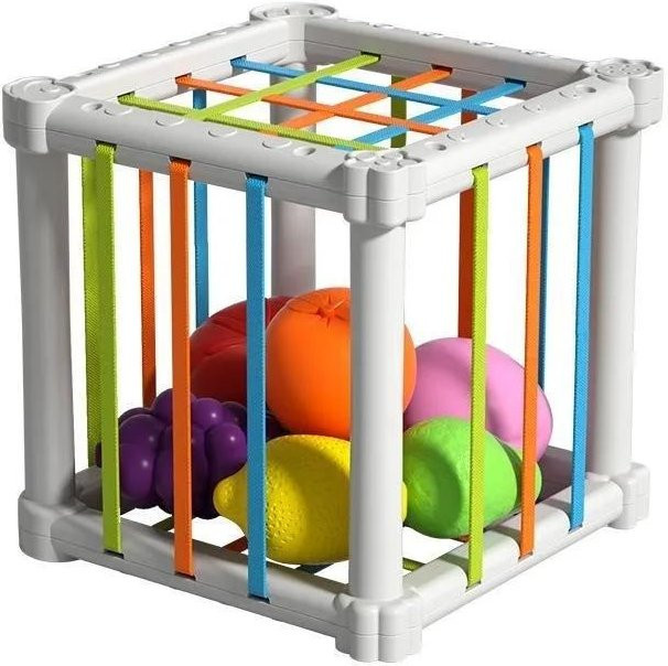Fashnics Sensorik-Kiste Formsortierer Bunter Würfel Sortierspiel 3-6 Jahre - Bild 1