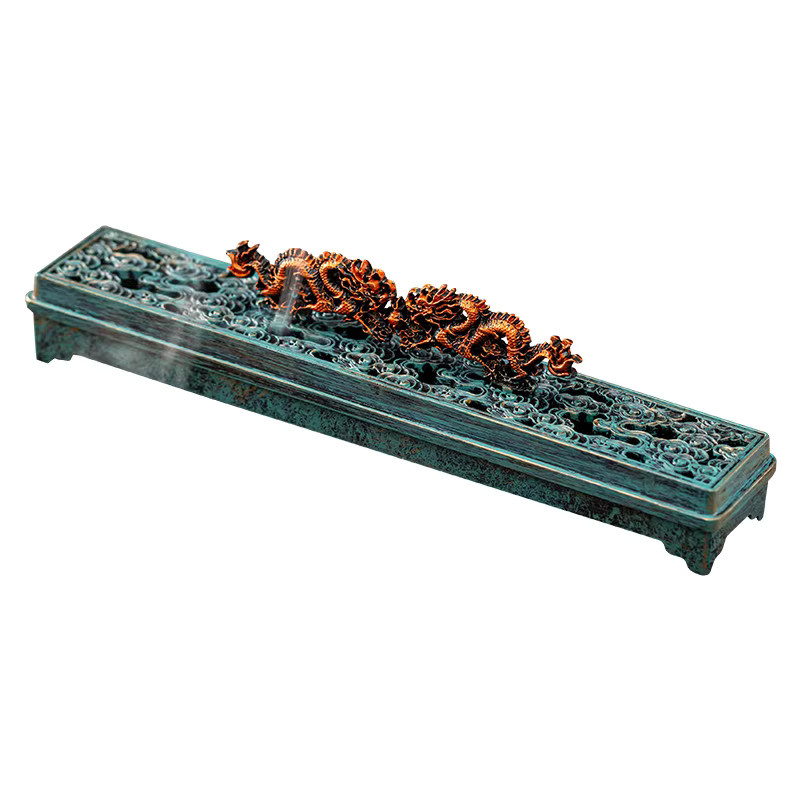 Exquisite Räucherbox aus Metall mit Drachen-Design für deine Tischdekoration - Bild 5