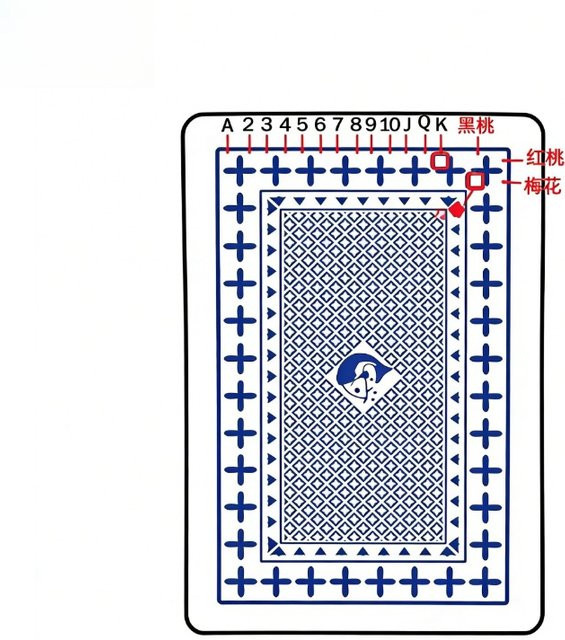 Murphy's Magic Markierte Spielkarten für Poker-Zaubertricks, Blau, Pappe / Karton - Bild 1