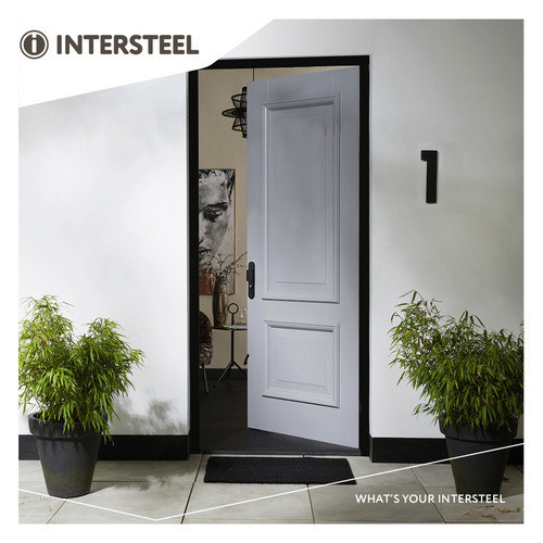 Intersteel Hausnummer 1 XL aus Edelstahl in Mattschwarz, Höhe: 9,3 cm, Breite: 30,0 cm - Bild 2