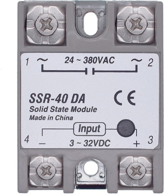 AITEXM SSR-40 DA Halbleiterrelais DC zu AC Modul für Temperaturregler, 40A, 24V-380V, 250V - Bild 1