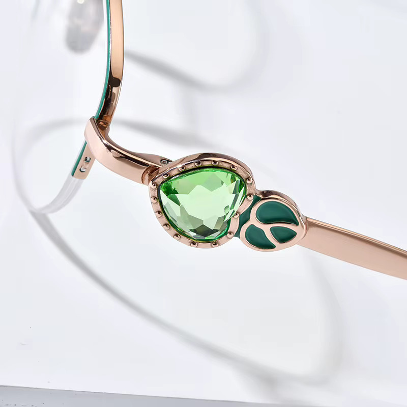 Nobler Zozo Korrektionsbrille, Halbrand, oval, Titan, Gold - Bild 2