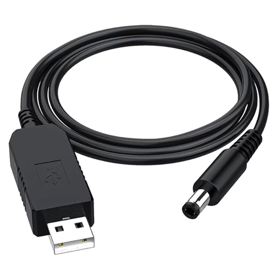 USB zu DC 21V Adapterkabel Schwarz zur Konvertierung von 5V auf 21V zum Laden von Lithium-Batteriesystemen - Bild 2