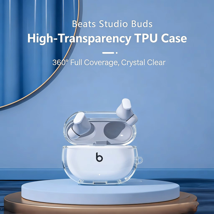 Beats Studio Buds Transparente Kopfhörer-Hülle aus stoßfestem TPU Soft Case - Bild 2