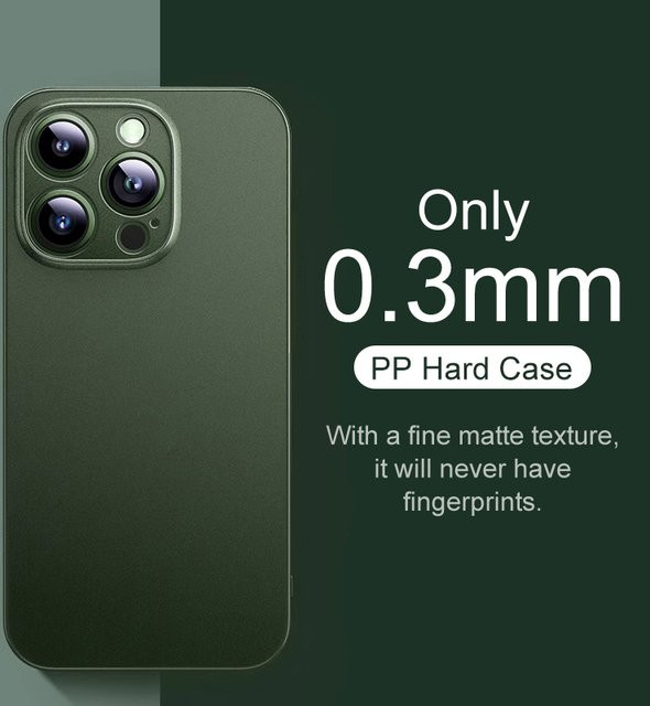 Ricestate Ultradünne Matte Schutzhülle für iPhone 15 14 13 12 11 Pro Max XS XR SE, Transparent, 0,3 mm - Bild 1