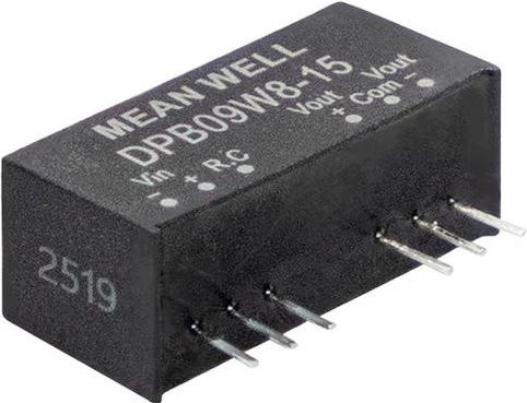 MEAN WELL DPB09W8-15 DC/DC-Wandler 9W 0.300A Schwarz - Bild 1
