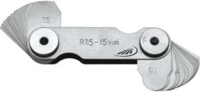 Helios Preisser Radienschablone INOX aus Edelstahl in Silber, 17 Blatt, 1,0-7,0 mm - Bild 1
