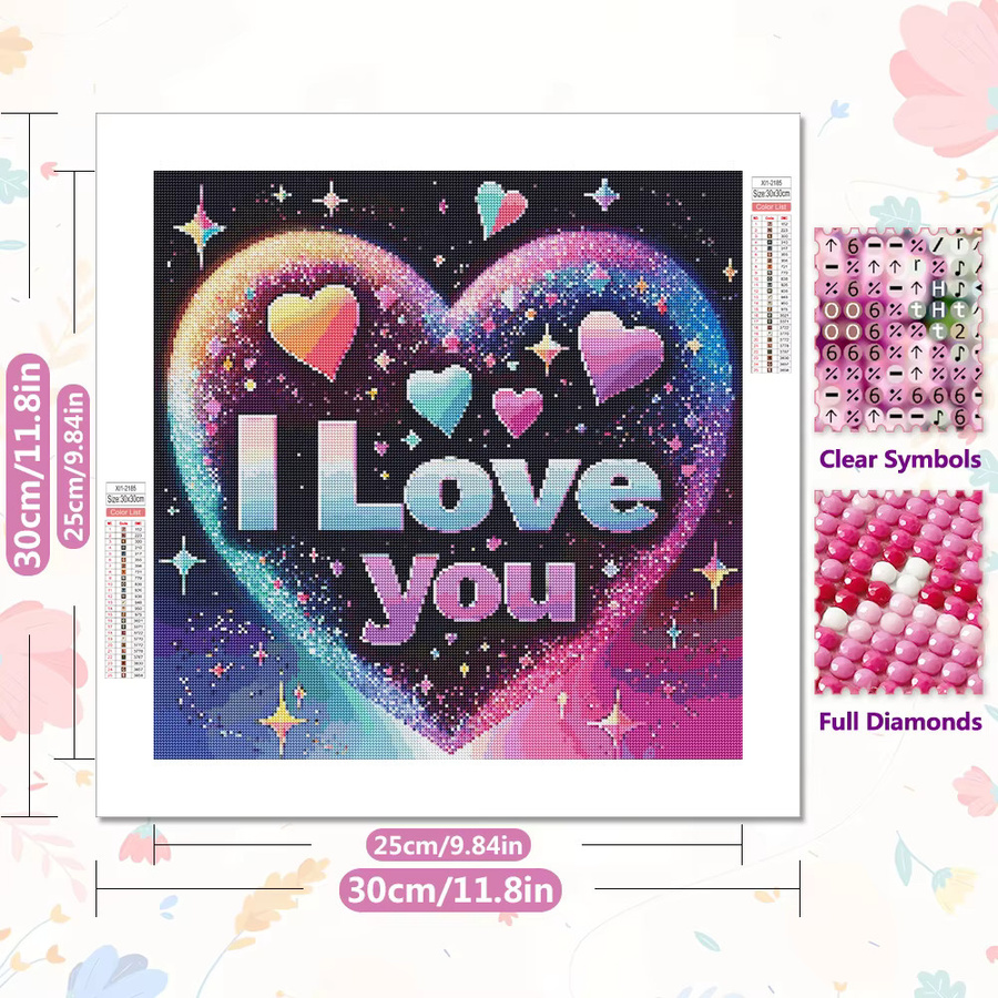 EverShine 5D-Diamantgemälde Herz DIY-Mosaik-Stickerei für Erwachsene in Multicolour - Bild 2