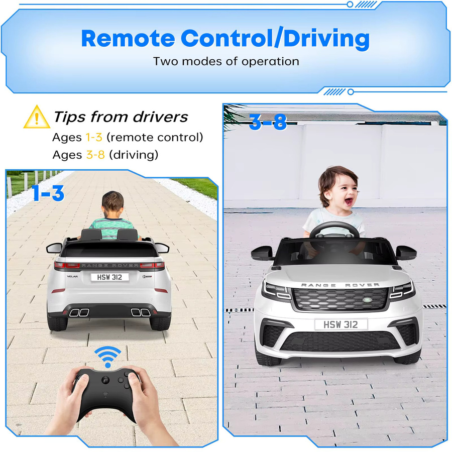 HiMISS 12-V-Elektro-Aufsitzwagen, Elektrofahrzeug, mit Elternfernbedienung, Musik und MP3, ab 3 Jahre - Bild 4