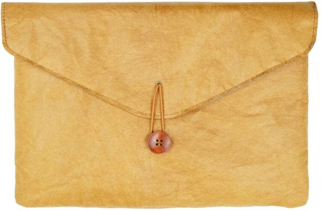 JGTKECO Laptop-Tasche im Vintage-Umschlag-Stil aus Papier, Schwarz, Breite: 35,6 cm - Bild 1