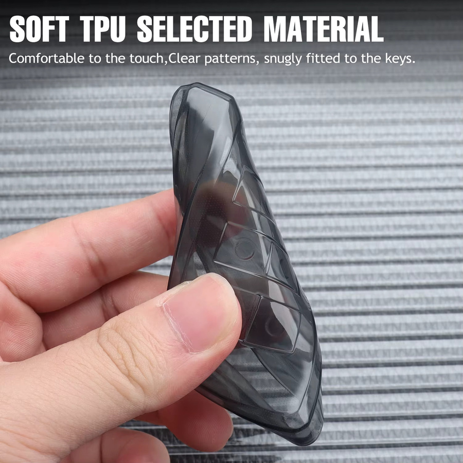 Transparente TPU-Fernschlüsselhülle für Land Rover Range Rover Evoque Discovery Sport Velar und Jaguar XE E-PACE XF - Bild 2