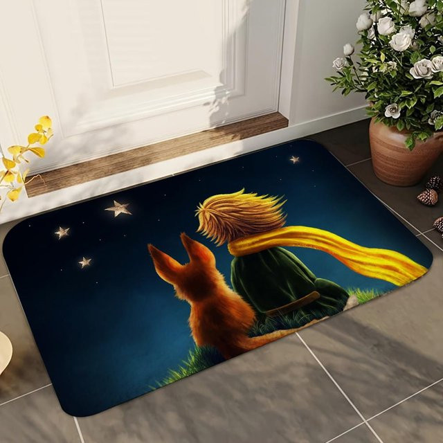Miniso Disney Ratatouille Badezimmermatte, rutschfest und waschbar, Blau, B/T: 60 x 40 cm - Bild 1