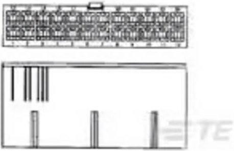 TE Connectivity VAL-U-LOK Leiterplattensteckverbinder 1-1586862-0 mit 10 Polen und 4,2 mm Rastermaß - Bild 1