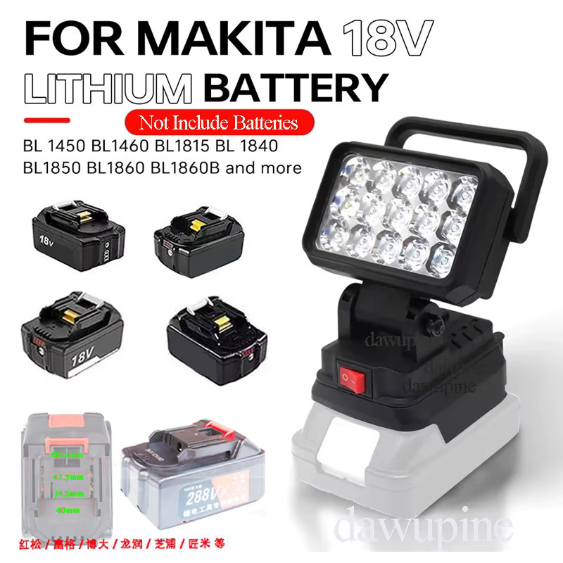 Makita LED Arbeitslampe und Taschenlampe für 18V Li-Ion Akkus in Schwarz und Weiß - Bild 2