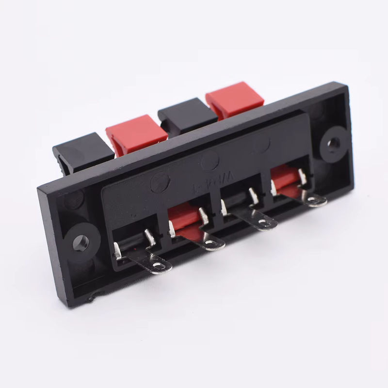 FRHY 10 Stück Federbelastete Push-In-Anschlussklemmen aus Kunststoff für Audio-Lautsprecher, Steckbretter und Verstärker mit 2 oder 4 Positionen - Bild 3