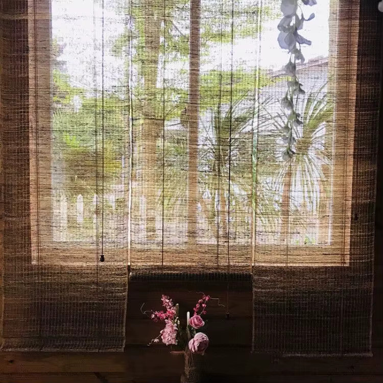 Aqumotic Zimmer-Partition Wand-Separator aus Leinen im Japanischen Stil als Vorhang oder Tischdecke - Bild 4