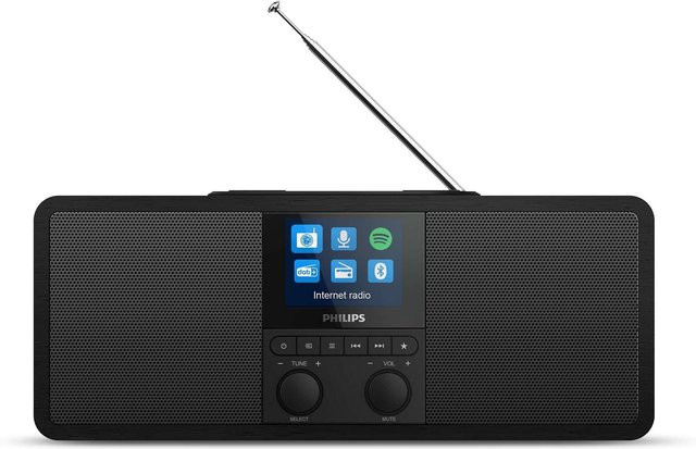 Philips R8805 Internetradio in Schwarz mit DAB+, FM und Bluetooth sowie USB-C Anschluss - Bild 1