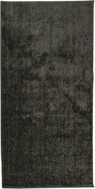 vidaXL Teppich Istan Hochflor in Anthrazit, modern und glänzend, B/T: 100 x 200 cm - Bild 1