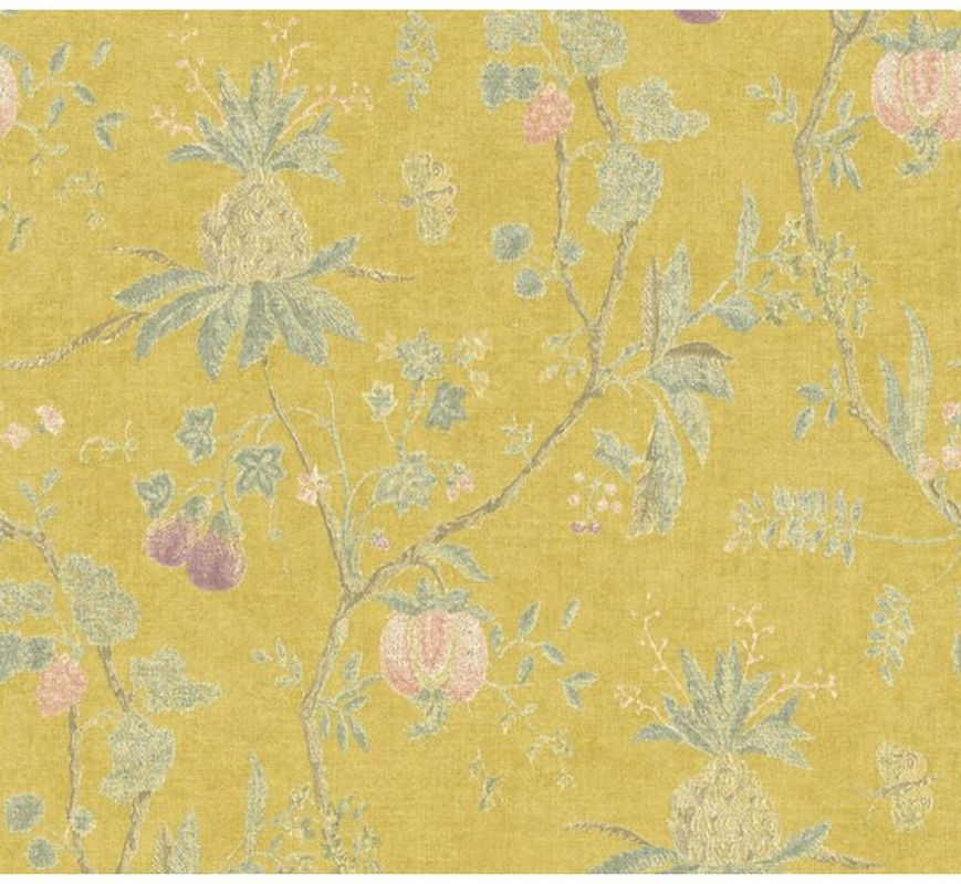 A.S. Création Paradise Garden 367194 Vliestapete mit Blumenmuster in Gelb, Breite: 0,53 m, Länge: 10,05 m - Bild 1