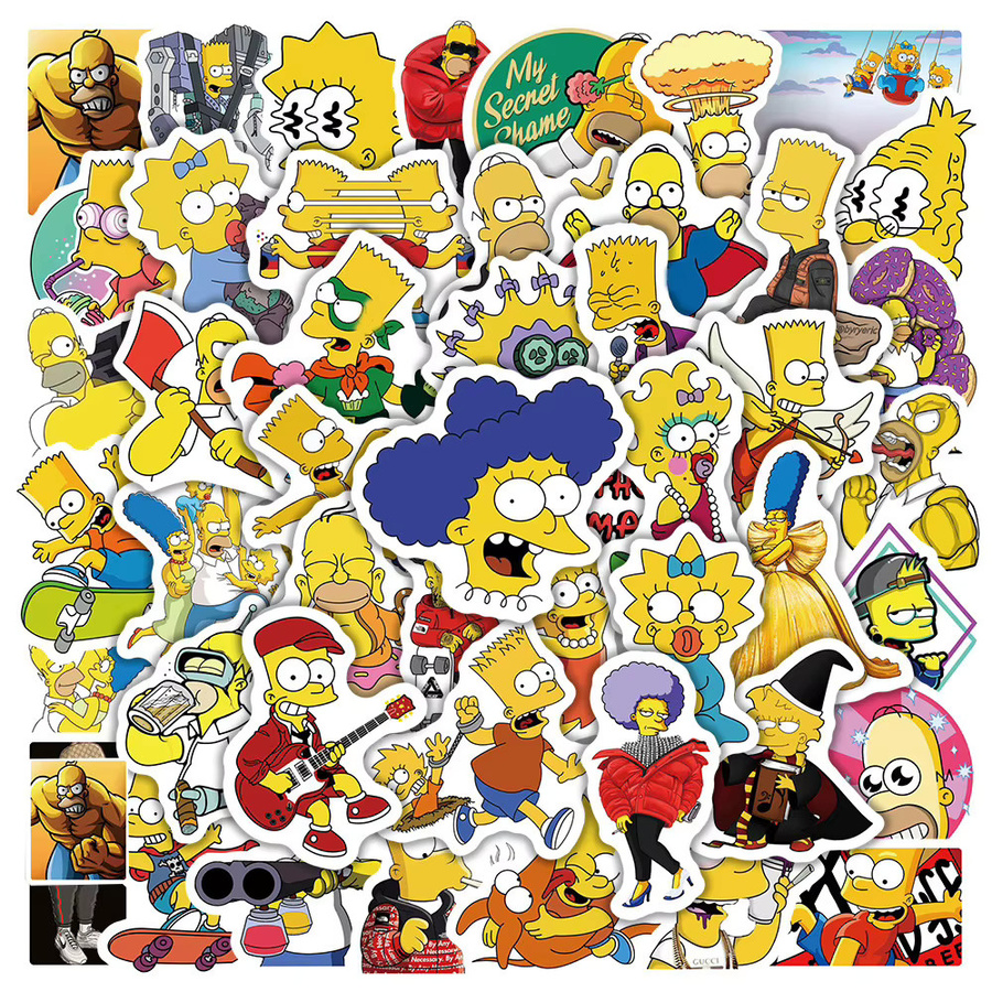 Disney The Simpsons Aufkleber, Graffiti-Aufkleber - Bild 2