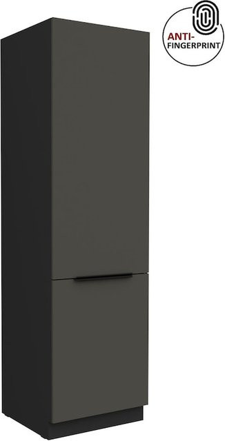 Küchen Hochschrank ARIA in Graphite matt mit Anti Fingerprint Effekt, Breite: 60 cm - Bild 1